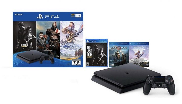 10 Original Sony PlayStation 4 PS4 Slim 1TB Console  3 Game Bundle (10x)