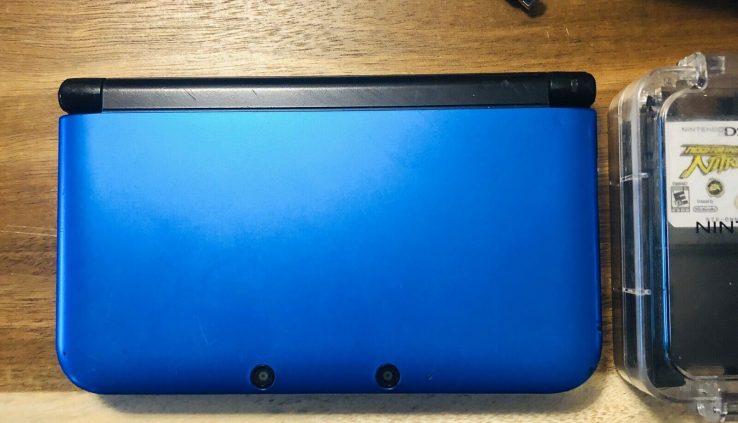 Nintendo 3DS XL Blue Handheld System 17 Video games 3 Are Pokémon And 32GB SD Card