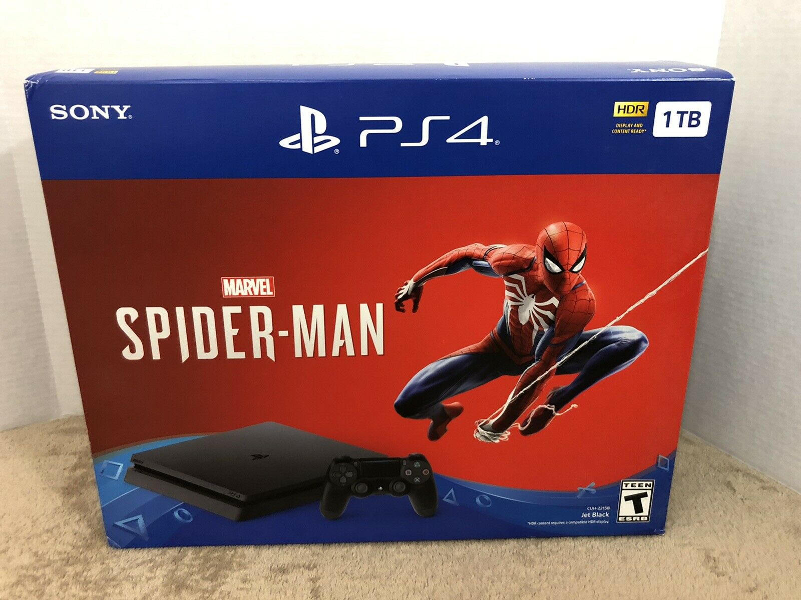 Sony PLAYSTATION 4 Console PS4 Spider Man EMPTY BOX & INSERTS ONLY ...