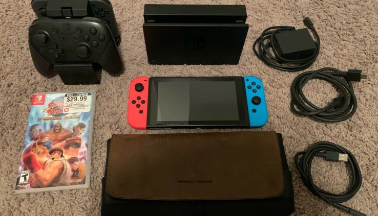 Nintendo Swap Bundle: Console+Pro Cont+ 2Joy-Con Cont+Game+Case+200GB SSD