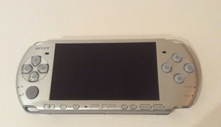 Sony PSP-3000 Portable Mystic Silver With 2 Games