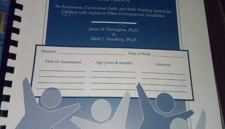 The Assessment of frequent language and studying skills (ABLLS) – Assessment book