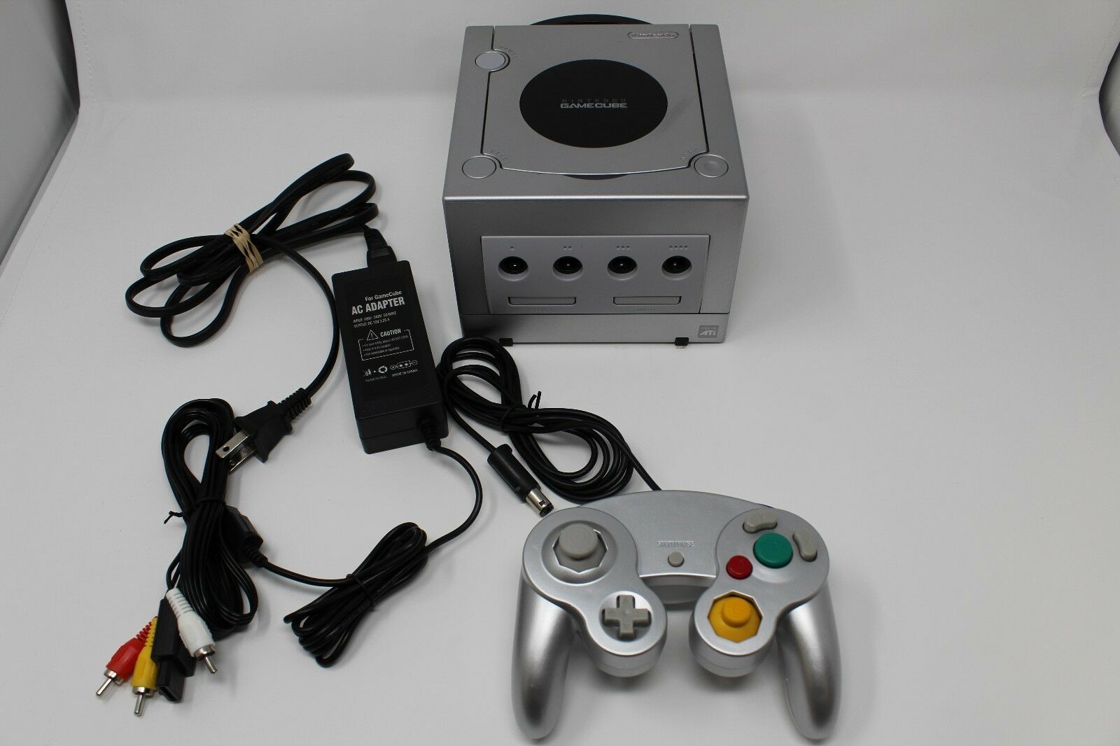 Nintendo Gamecube GC Platinum Silver Console w/ 1 Controller, and ...