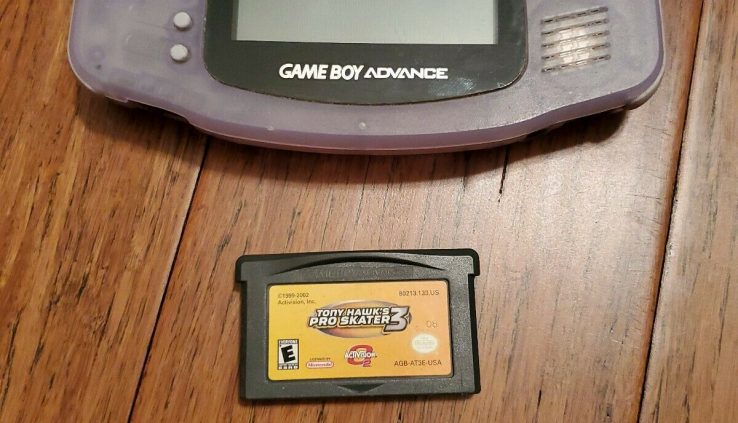 GameBoy Advance Glacier Positive *Works* *Missing Reduction* GBA Console Handiest