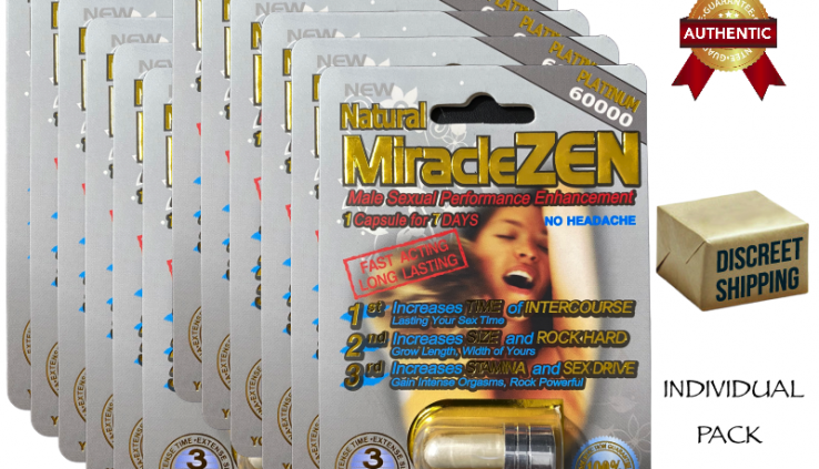 12x MiracleZEN Platinum 60000 Sexual Male Enhancement Supplement 100% Official