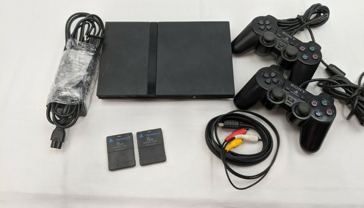 Sony PS2 Slim Sport Machine Gaming Console PLAYSTATION-2 Bundle 2 Controllers