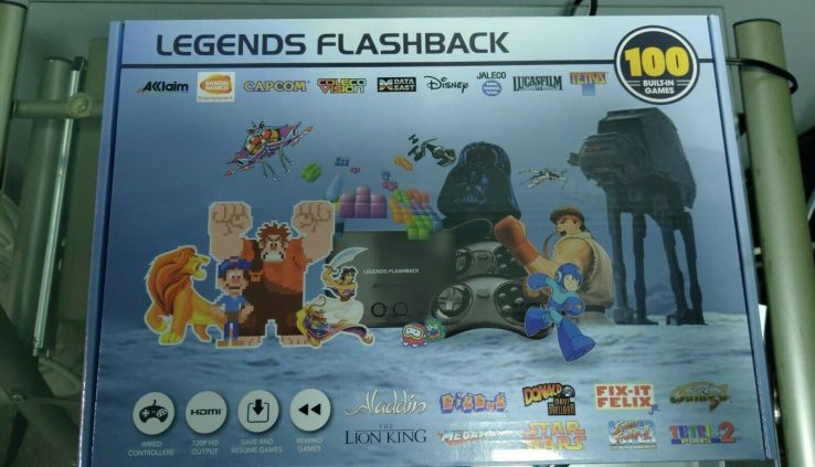 Legends Flashback 100 Built-In Video games Console w/ 2 Controllers Designate Fresh