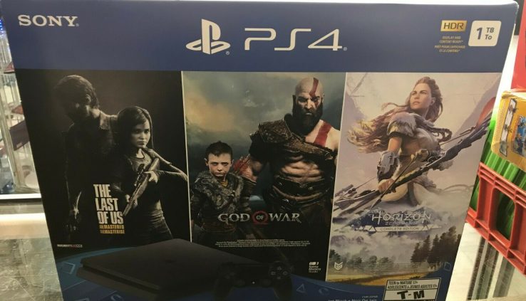 Sony PlayStation 4 PS4 1TB Console Bundle 3 Video games God of Warfare Closing of Us Horizon