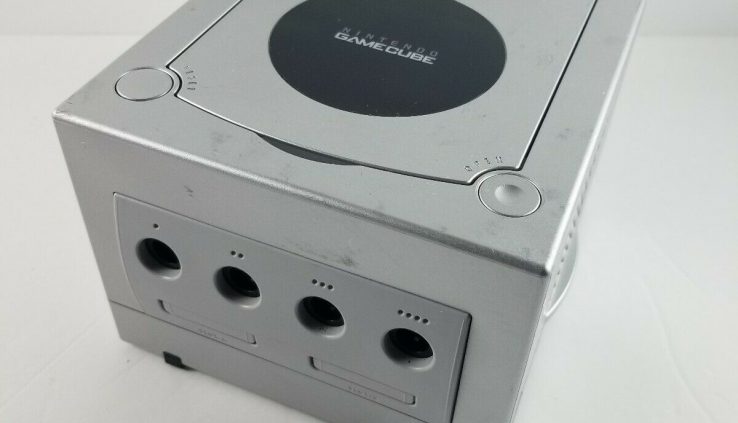 Nintendo GameCube Platinum Sliver Console Fully DOL-101(USA) Tested and Working