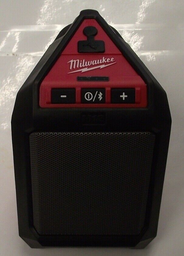 Milwaukee 2592 M12V LiIon Cordless Bluetooth Wireless Jobsite Speaker Tool O on 