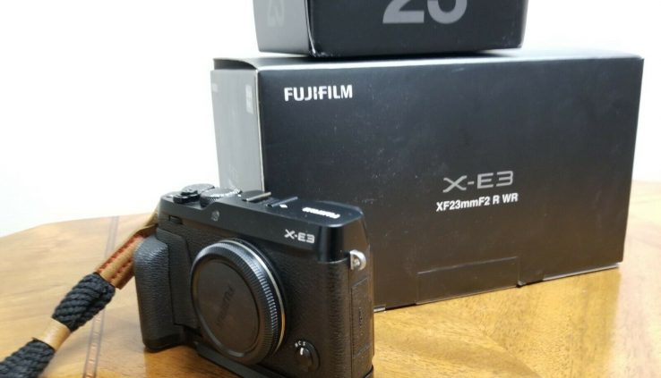 Fujifilm X-E3 Digital Digital camera with 23mm F2 top lens and grip