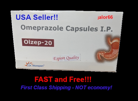 100ct OTC Olzep Capsules OMEPRAZOLE 20mg Acid Reducer 24hr reduction US + Free Ship