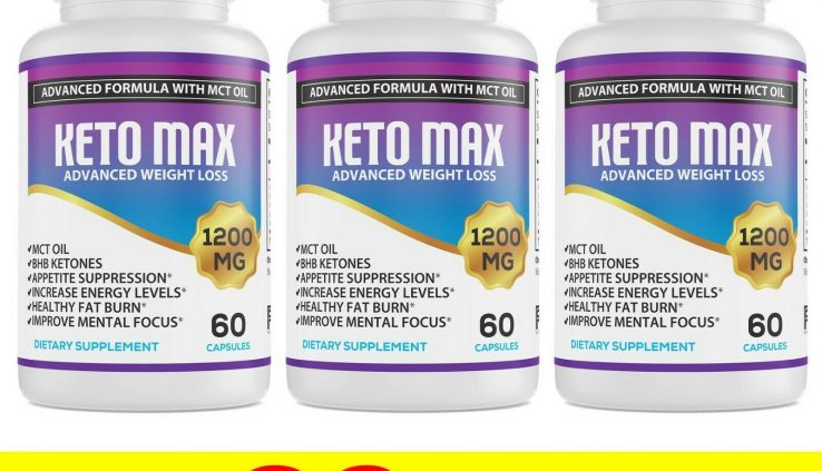 Keto Food regimen Capsules 1200mg Developed Weight Loss & Ketosis Burn Corpulent BhB Enhance Energy