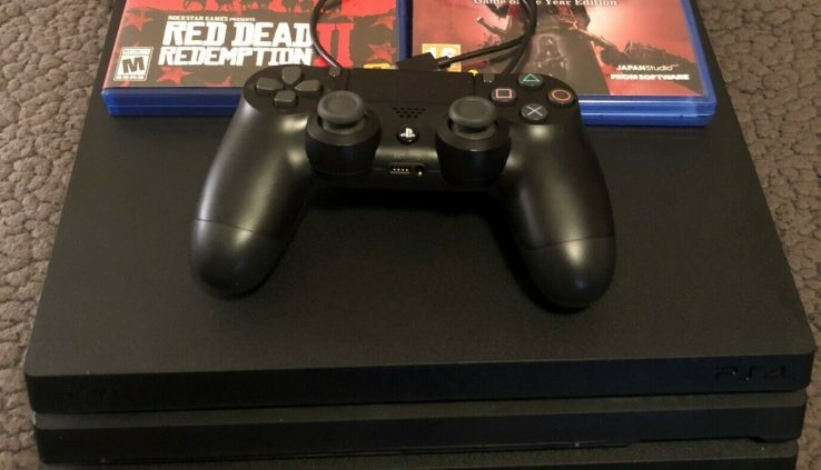 PlayStation 4 Skilled 1TB Console + Purple Pointless Redemption 2 and Bloodborne