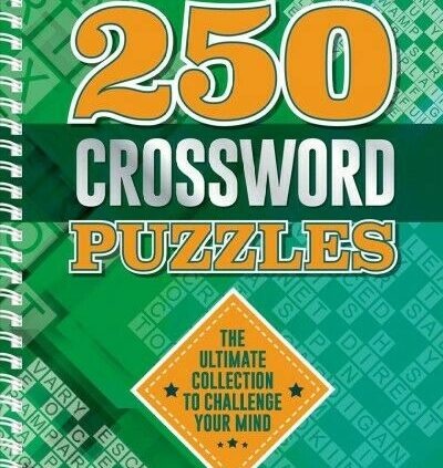 250 Crossword Puzzles, Paperback by Igloo Books (COR), Label Current, Free shippi…