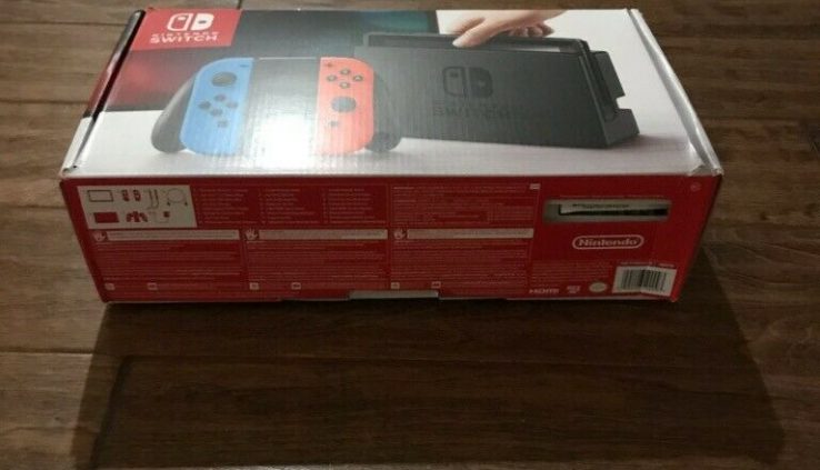 Nintendo Switch 32GB Gray Console with Neon Red and Neon Blue Joy-Con