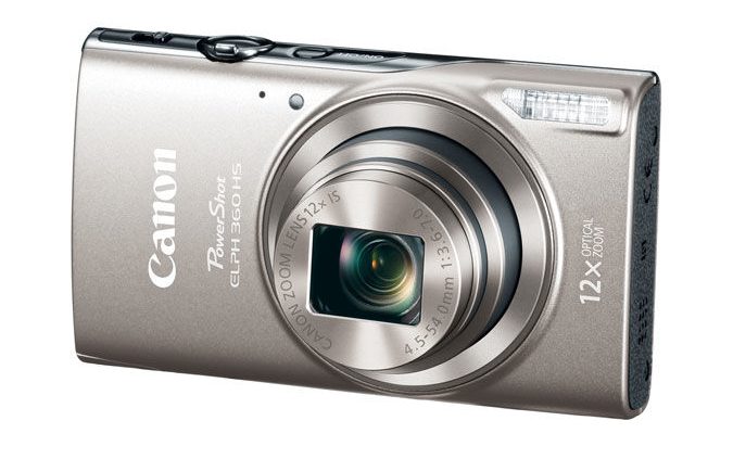 Unusual, Canon PowerShot ELPH 360 HS (Silver) w/ 12x Optical Zoom and Constructed-In Wi-Fi