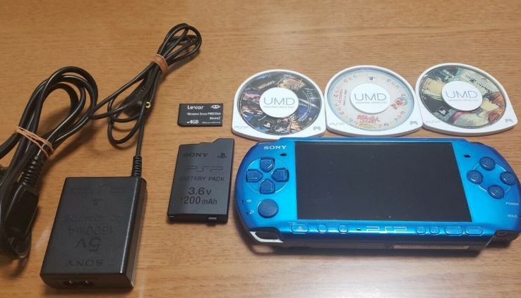 Sony PSP-3000 Shiny Blue Handheld Console