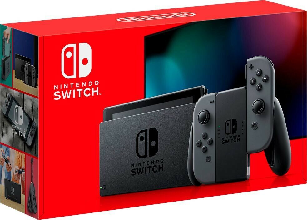 Nintendo Switch HAC-001(-01) Handheld Console with Gray Joy-Con - 32GB - iCommerce on Web