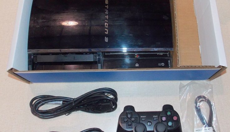 Sony PS3 PlayStation 3 Stout Model 250GB Shadowy 1 Wireless Controller CECHH01