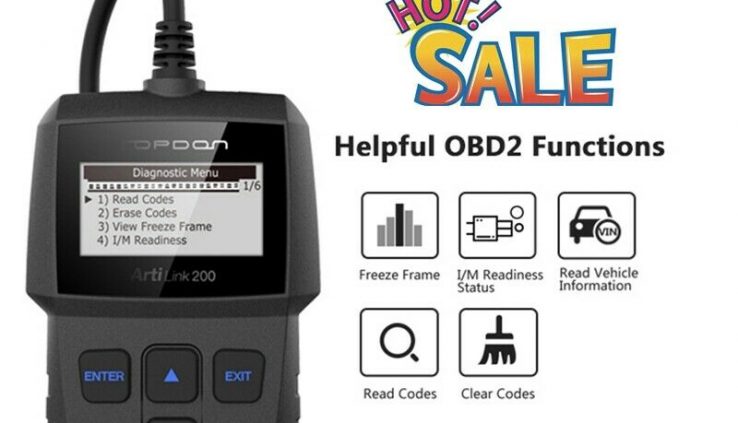 US Vehicle EOBD OBD2 Car Scanner Code Reader EOBD Diagnostic Scan Tool Engine