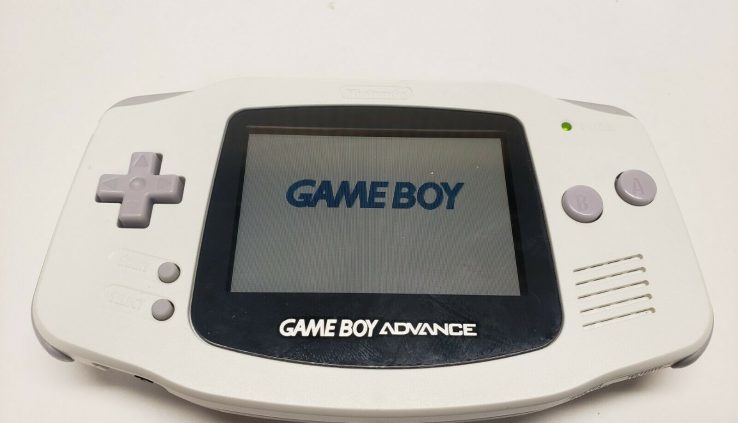 Nintendo Recreation Boy Advance Artic White Handheld Machine GBA Console AGB-001 TESTED