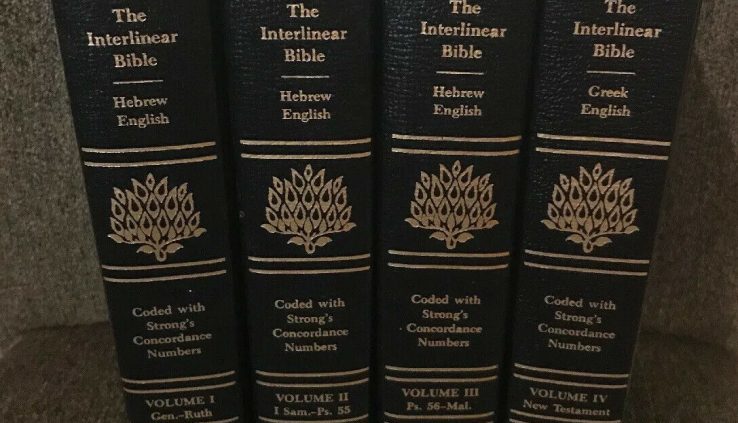 The Interlinear Hebrew-Greek-English Bible [4 Volumes] Jay P Inexperienced (1989)