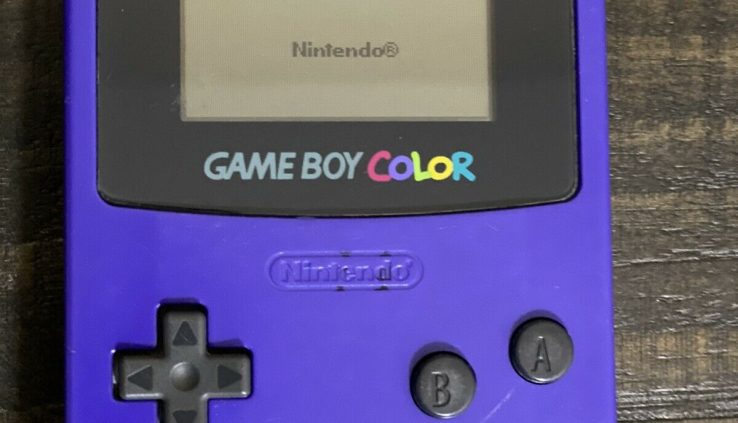 Nintendo Game Boy Color  Handheld Machine Grape Model No CGB-001