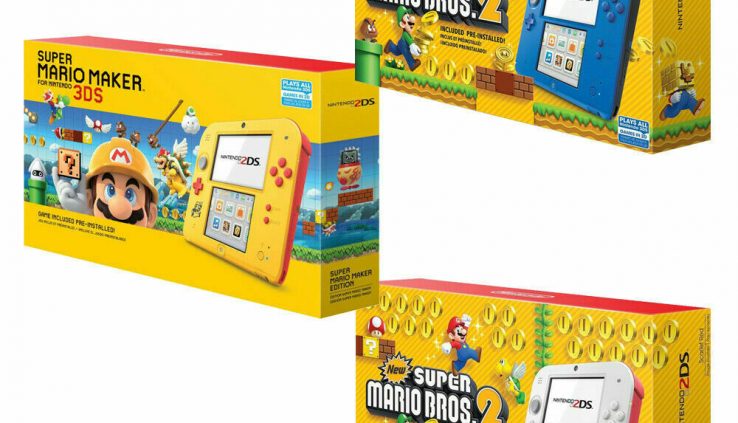 NEW Nintendo 2DS Tidy Mario Handheld Sport Console Color/Sport Variations