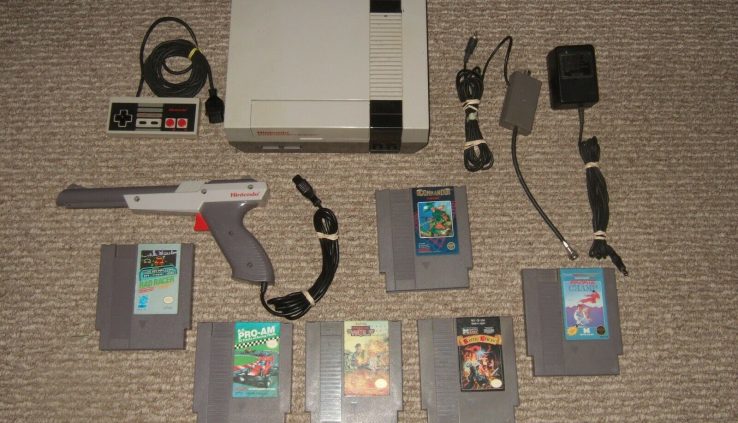 Customary Nintendo NES Machine Bundle w/ Video games