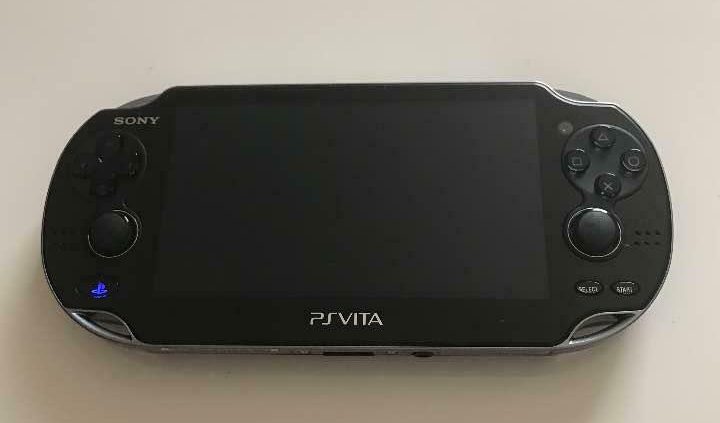 PS Vita PCH-1000 Sony PsConsole handiest Sunless + Bewitch reminiscence card Used