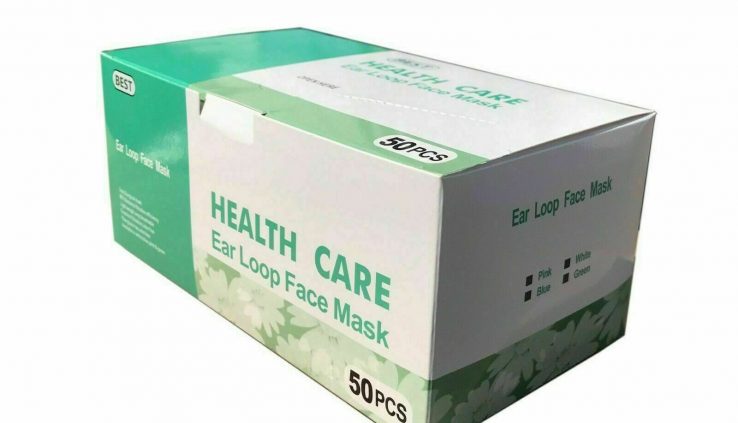 50pcs Disposable Face Veil HEALTH CARE White coloration