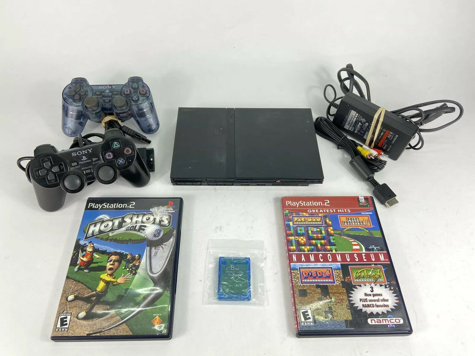 Sony PlayStation 2 PS2 Slim Shadowy (SCPH90001) Tested Video games