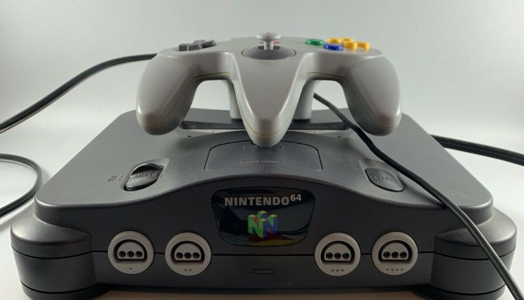 Nintendo 64 Launch Edition Charcoal Grey Console (NTSC) Nintendo Controller