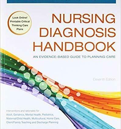 Nursing Prognosis Handbook: An Proof-Essentially based mostly Knowledge to Planning Care.