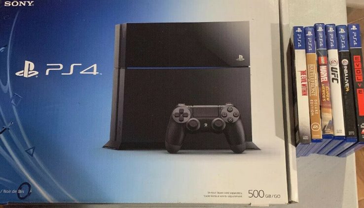 Ps4 Console And 6 Video games And 2 Controller.. ConSole Has Less Than 20 Hours Play