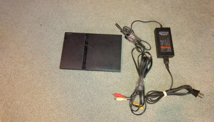 Sony PlaystationSlim PS2 Substitute Console with Cables SCPH-70012 100% Tested