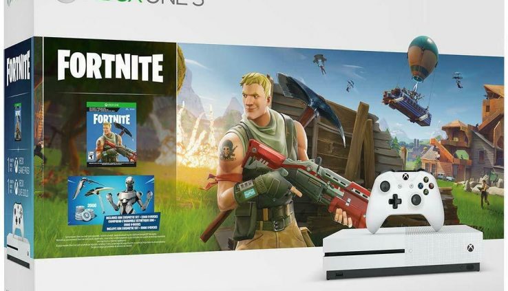 Microsoft Xbox One S 1TB Console – Fortnite Bundle (234-00703) Tag Contemporary, Sealed