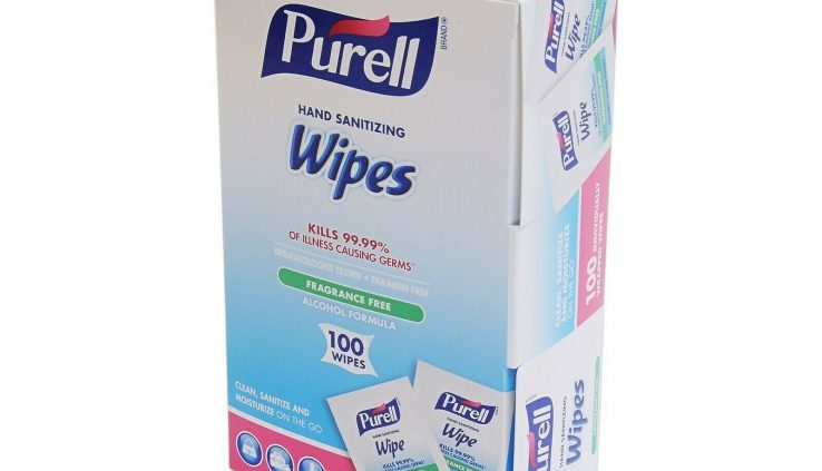 Purell® 9022-10 Hand Sanitizing Wipes 100 Count Box