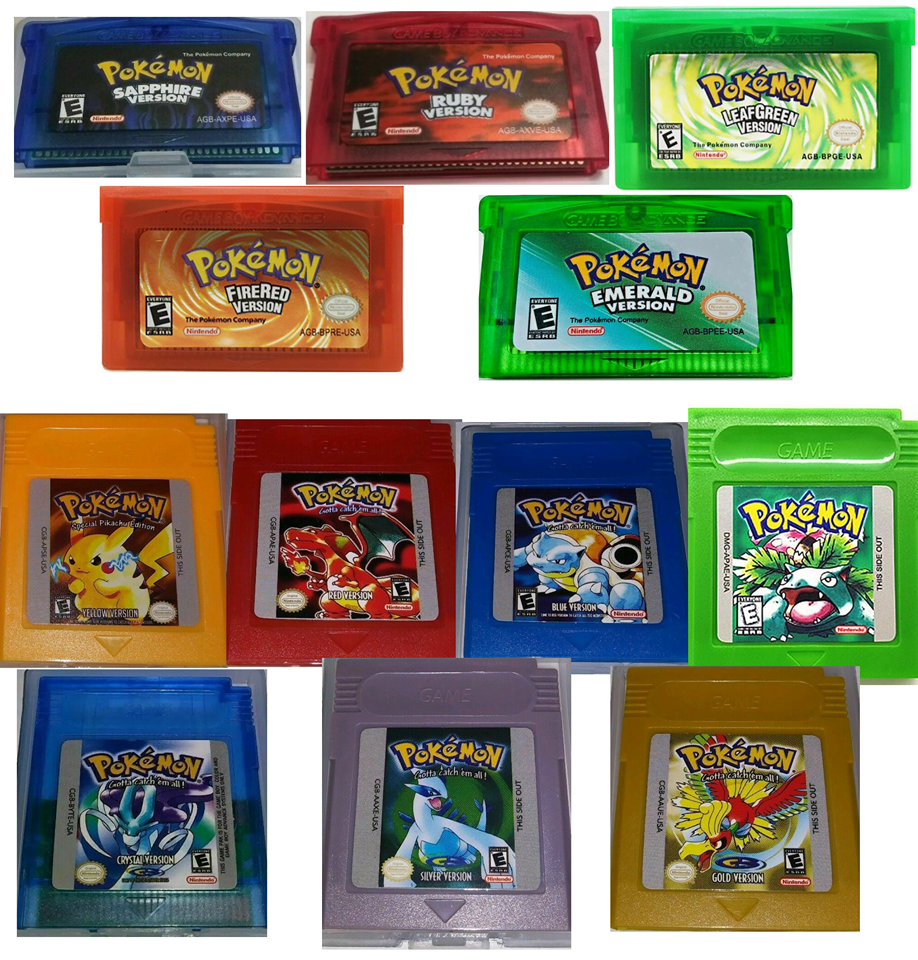 Pokemon Gameboy Color/Approach Legacy Pack (All 12 Video games!) Final ...