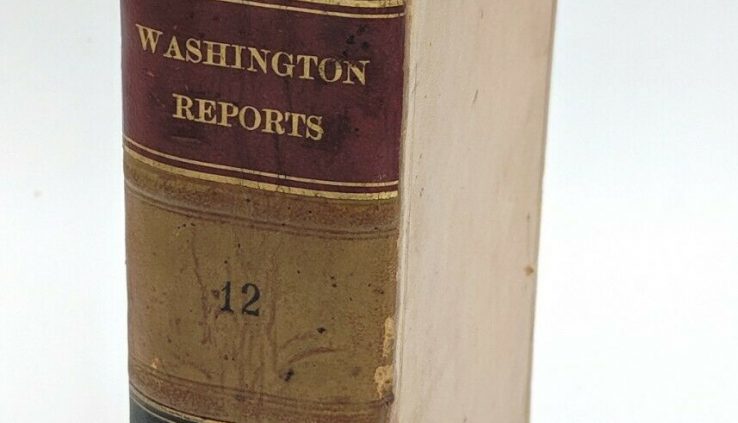 ONE Antique Leather regulation book Nineties Utter Supreme Court Cases WASHINGTON REPORTS