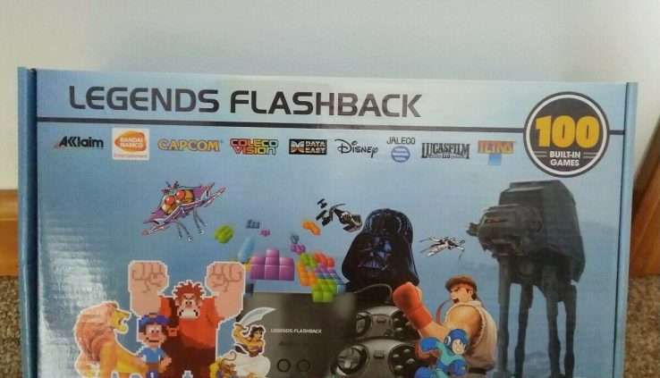 Legends Flashback 100 Constructed-In Games Console w/ 2 Controllers Brand New