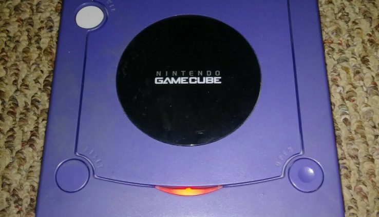 Nintendo GameCube Indigo Purple Console Machine w Energy provide! Examined! Fine!