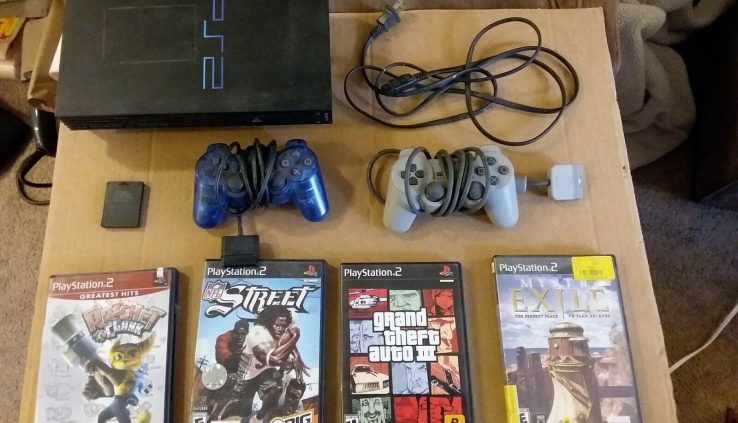 Sony Playstation2 Stout (PS2) Bundle with 5 video games