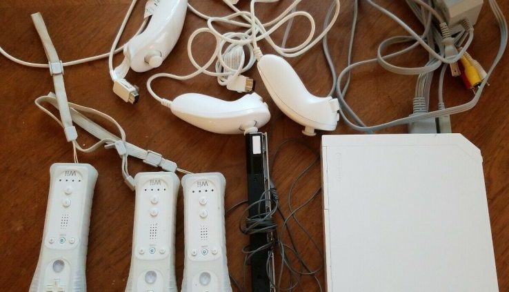 Nintendo Wii White Console (NTSC) Mannequin RVL-001 LU serial number with charger