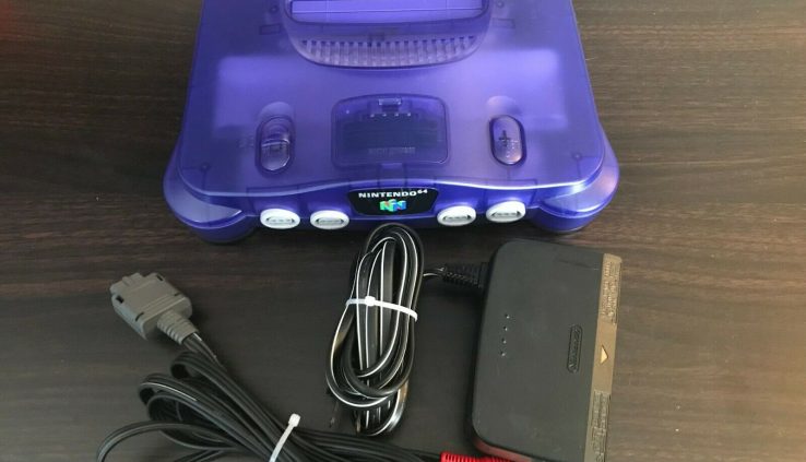 Grape Red Nintendo 64 Console -NUS-001- Cleaned / Examined / Marvelous NTSC N64