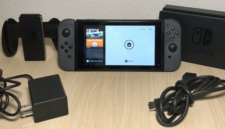 Nintendo Swap Grey Console with Grey Joy-Cons AND 128 GB SD Storage Card