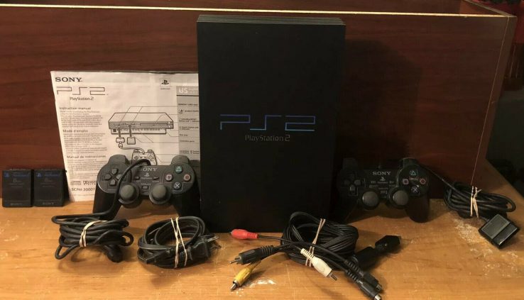 Sony PlayStation 2 Console Map (SCPH-3001 R/97001) 2 Joysticks, 2 Memory Card