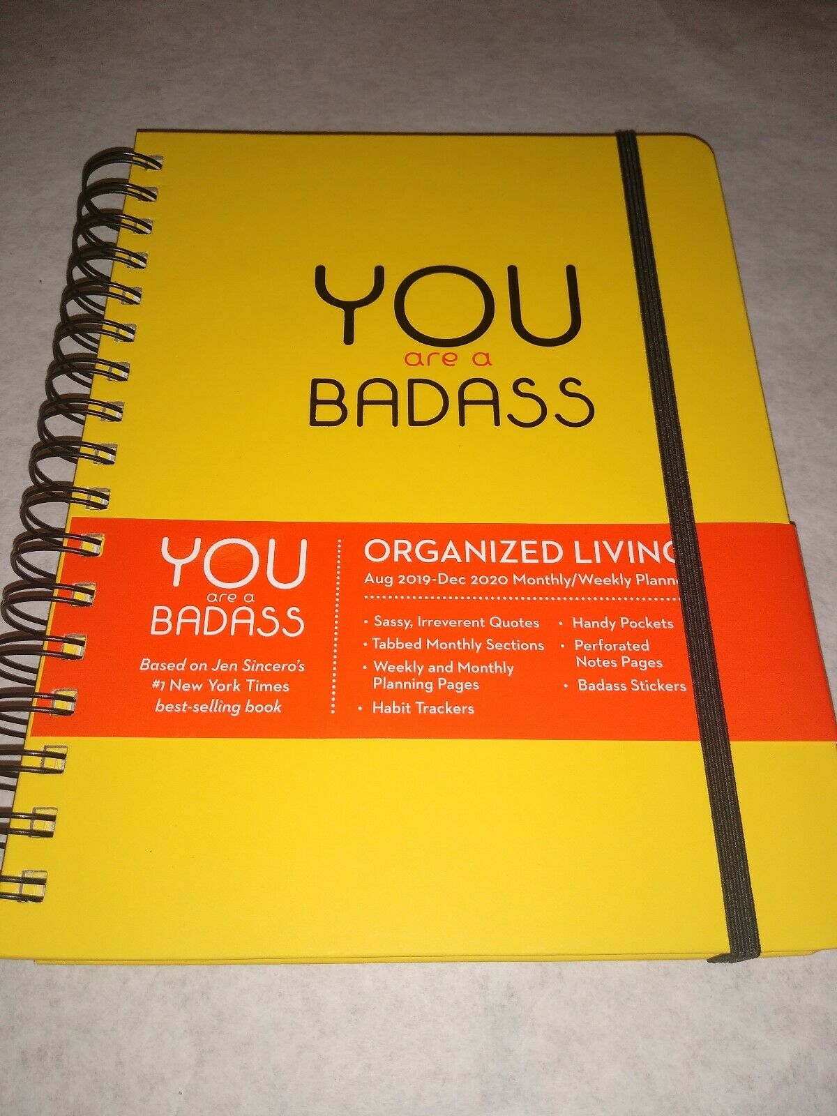 You Are A Badass 17 Month 2019 2020 Monthly Weekly Planning Calendar 