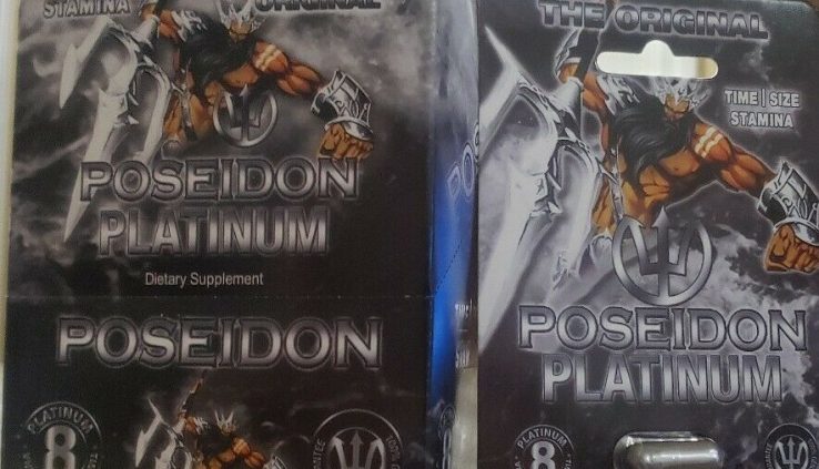 (5 capsules) The Long-established Poseidon Platinum8 Male Enhancement Pills+ FREE SAMPLES